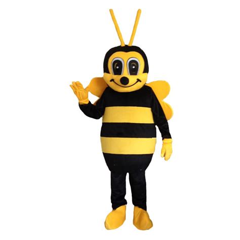 High Quality Big Yellow Bee Mascot Costumes Cartoon Character Costume