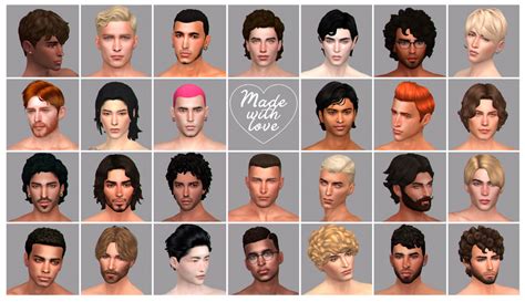 Wistful Castle Sims 4 Curly Hair Sims 4 Hair Male Sims Hair Gambaran