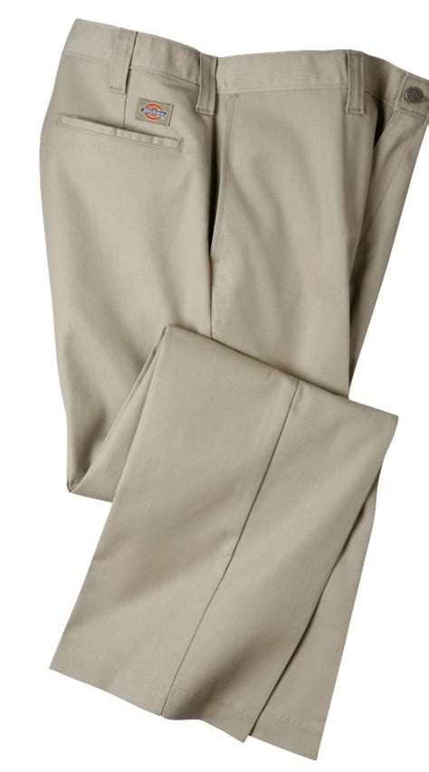 Lp310 Premium Industrial Cotton Flat Front Pant Khaki 32x32