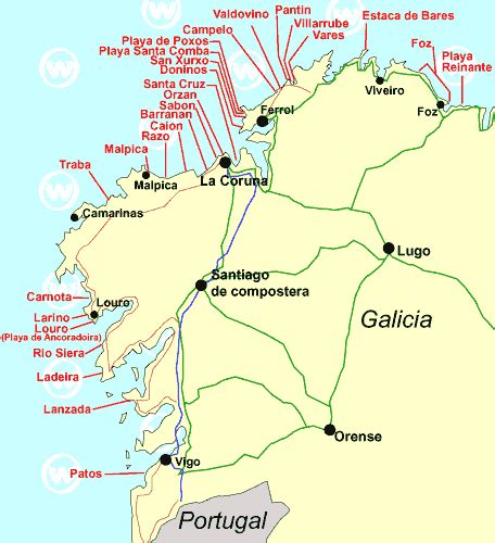 Galicia Surfing In Galicia Spain Wannasurf Surf Spots Atlas