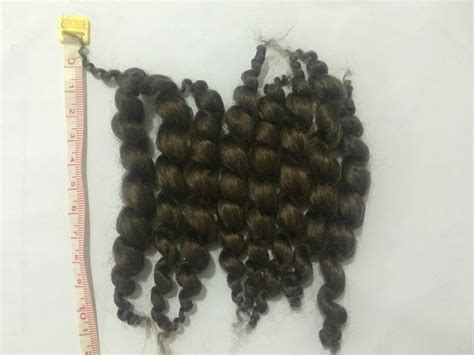 Npk Dark Brown Curly Mohair Doll Hair 8 Stripes 20g Diy Reborn Dolls