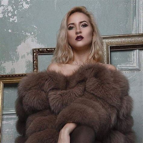 Fox Fur Fur Coat Furs Instagram Photo Women Brown Image People