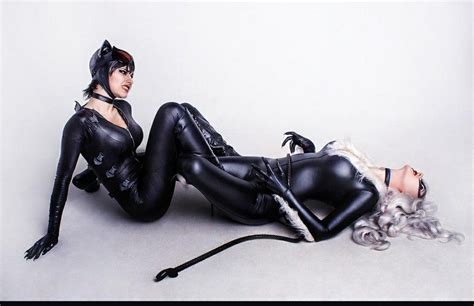 Black Cat Vs Catwoman Cosplay Черная кошка Marvel Марвел Комиксы
