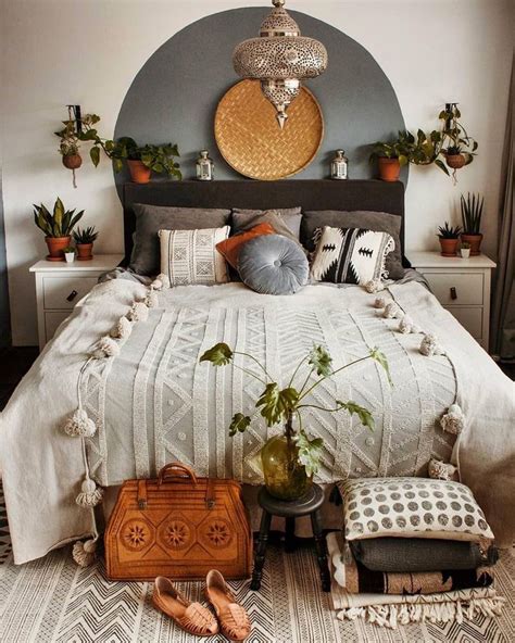 Darling Grey Eclectic Bedroom Home Bedroom Modern Bohemian Bedroom