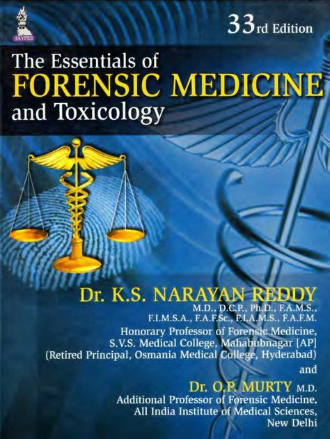 The Essentials Of Forensic Medicine And Toxicology Pdf