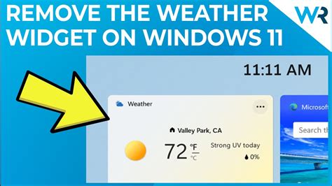 How To Remove The Weather Widget From The Taskbar On Windows Youtube