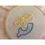 DIY Hand Embroidery Motif  Maribel The Mermaid Pink Bows & Twinkle Toes