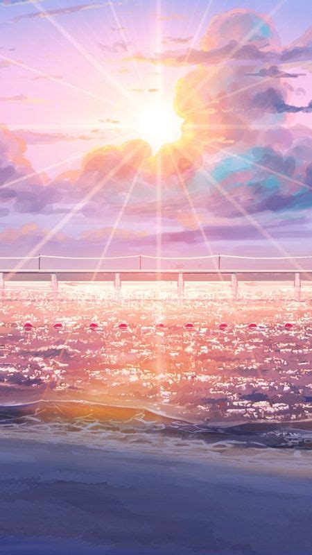Anime Scenery Sea Summer Background Wallpaper Download Mobcup