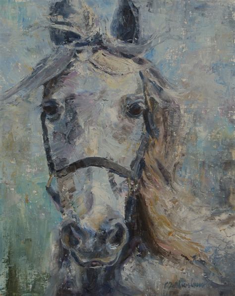 White Horse Painting Abstract Horse Tennessee Walking Horse
