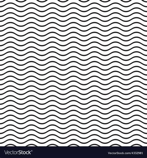 Seamless Wavy Line Pattern Royalty Free Vector Image