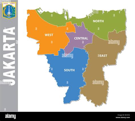 Jakarta Map Vector High Resolution Stock Photography And Images Alamy