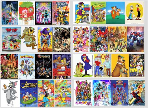 Quadro Desenho Animado Anos 80 90 Cartoon Retro Classicos Tv