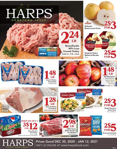 Harps Foods Ad Circular - 12/30 - 01/12/2021 | Rabato