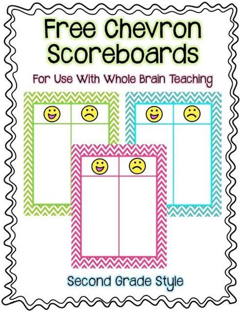 Easy Peasy Whole Brain Scoreboard And Rewards Freebie Second Grade
