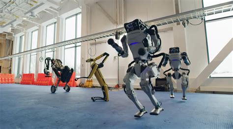 Boston Dynamics Robots Dance Together