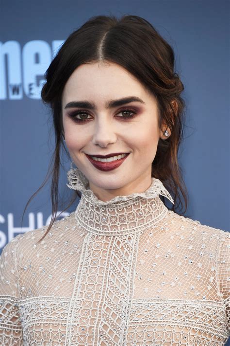 Makeup Beauty Hair Skin Lily Collins Looks Like A Sexy Vampire At