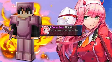 Zero Two 32x Minecraft Bedwars Pvp Texture Pack 189 Anime Texture