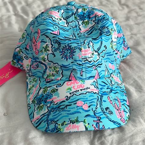lilly pulitzer accessories nwt lilly pulitzer run around hat in lilly loves cape cod poshmark