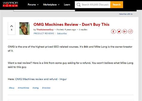 Omg Machines Review Scam Or Legit