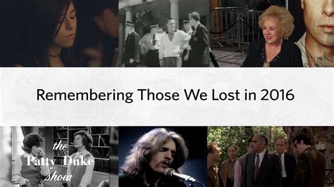 Final Farewells Celebrities We Lost In 2016