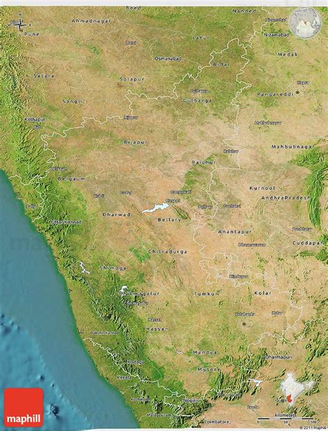 Geographical information for karnataka state name: Satellite 3D Map of Karnataka | Natural geographic, Karnataka, Relief map