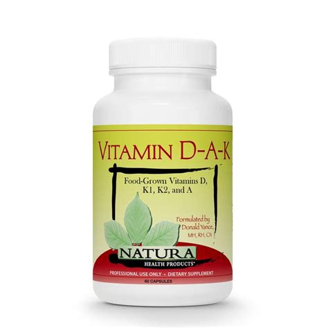 Vitamin Dak Bone Heart And Vision Health Supplement By Natura Health