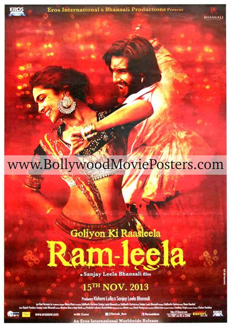 Ram Leela Poster Deepika Padukone Ranveer Singh Bollywood Posters