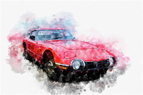 Toyota 200gt Red Painting By Raceman Decker Fine Art America