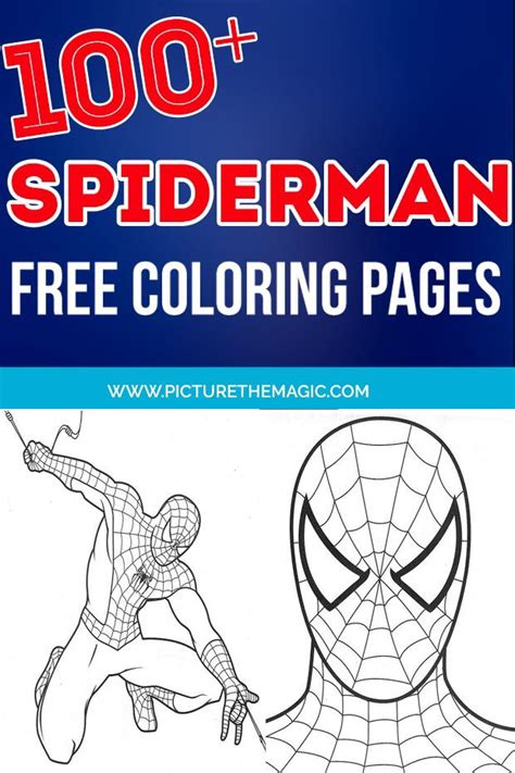 Updated 100 Spiderman Coloring Pages Spiderman Coloring Coloring