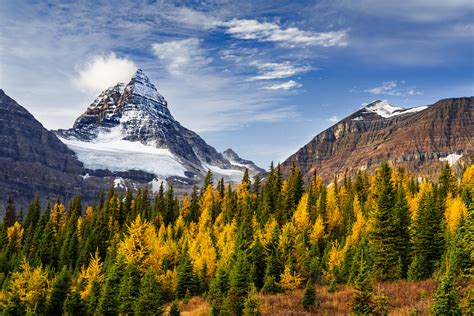 Mount Assiniboine Fall Colors Alberta Canada Fine Art Print Photos By