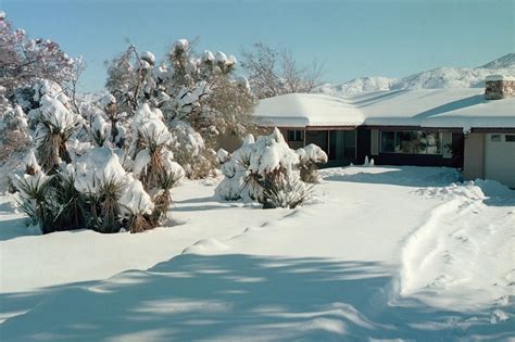 Yucca Valley Ca A Foot Of Snow On Our Yard Photo Picture Image