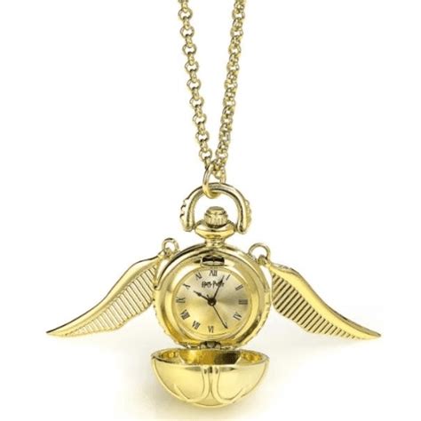Golden Snitch Watch Necklace Quizzic Alley Licensed Harry Potter