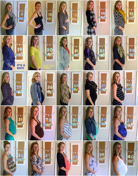 Cute Weekly Bump Progression Baby Bump Pinterest Bebe