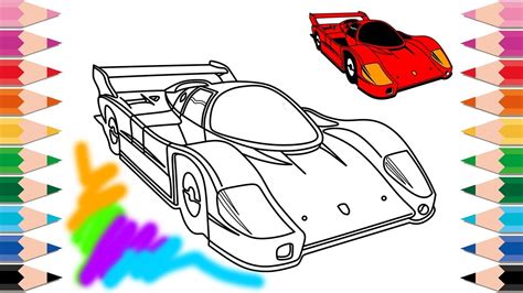 Drawing pages for playground learn colors. Racing Car Drawing For Kids at GetDrawings | Free download