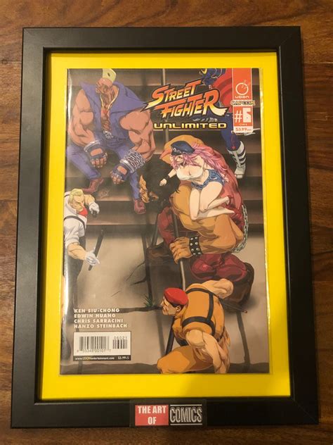 Street Fighter Unlimited 6 Variant Cover Framed Comic Book Udon Comics