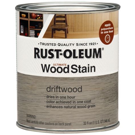 Your kitchen cabinet colors can affect the look of the entire room. Shop Rust-Oleum Ultimate Wood Stain Driftwood Oil-Based 32 ...
