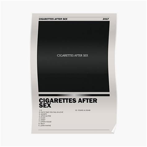 Self Titled Album Cigarettes After Sex Album Poster And More Poster For Sale By