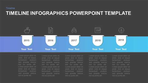 Timeline Infographic Template For Simple Powerpoint Presentation