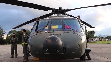 Helicóptero Uh 60 Black Hawk De La Fuerza Aérea Colombiana Llegó A