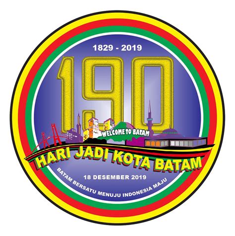 Logo Hut Kota Batam Ke 190 Tahun 2019 Nova Grafis