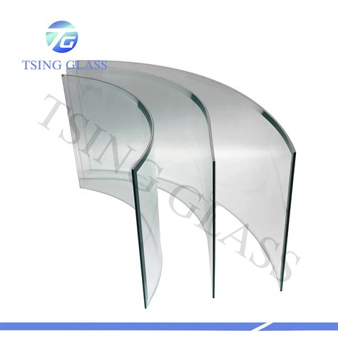 3 19mm Flat Bent Curved Shaped Toughened Glass Safety Glass Tempered Glass With Holes