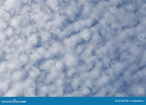 Cirrocumulus Cloud Stock Photo Image Of Space Blue 52183758