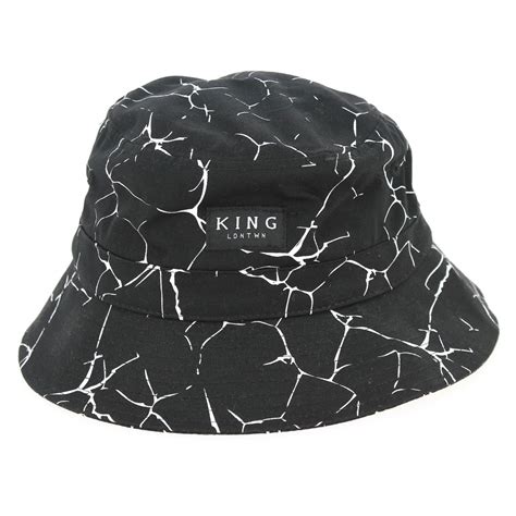 Hat Bob Marbled Black And White King Apparel Reference 228