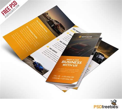 Freebie Car Dealer And Services Trifold Brochure Psd On Behance