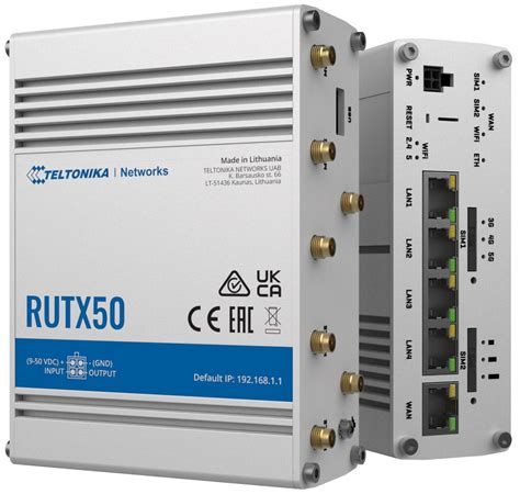 Teltonika RUTX50 INDUSTRIAL 5G ROUTER Discomp Networking Solutions