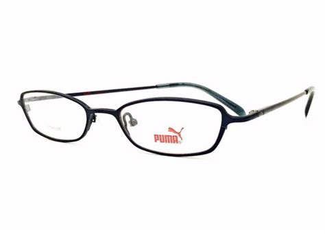 New Puma Eyeglasses Titanium Sydney Ink 47•18•135 With Generic Case Ebay