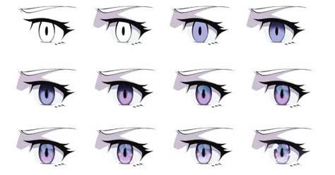 How To Color Anime Eyes Step By Step Art Tutorial