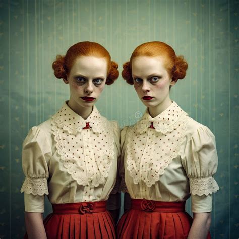 ai generated image of disturbing siamese twins stock illustration illustration of otherworldly