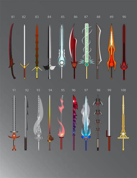 Swords 81 100 By Lucienvox On Deviantart Sword Drawing Weapon