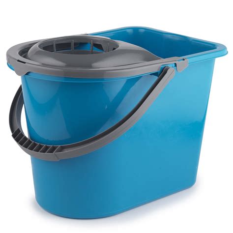 Beldray Large Mop Bucket with Mop Wringer, 14 Litre, Turquoise | Beldray